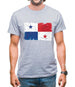 Panama Grunge Style Flag Mens T-Shirt