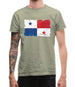 Panama Grunge Style Flag Mens T-Shirt