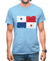 Panama Grunge Style Flag Mens T-Shirt