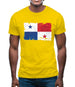 Panama Grunge Style Flag Mens T-Shirt