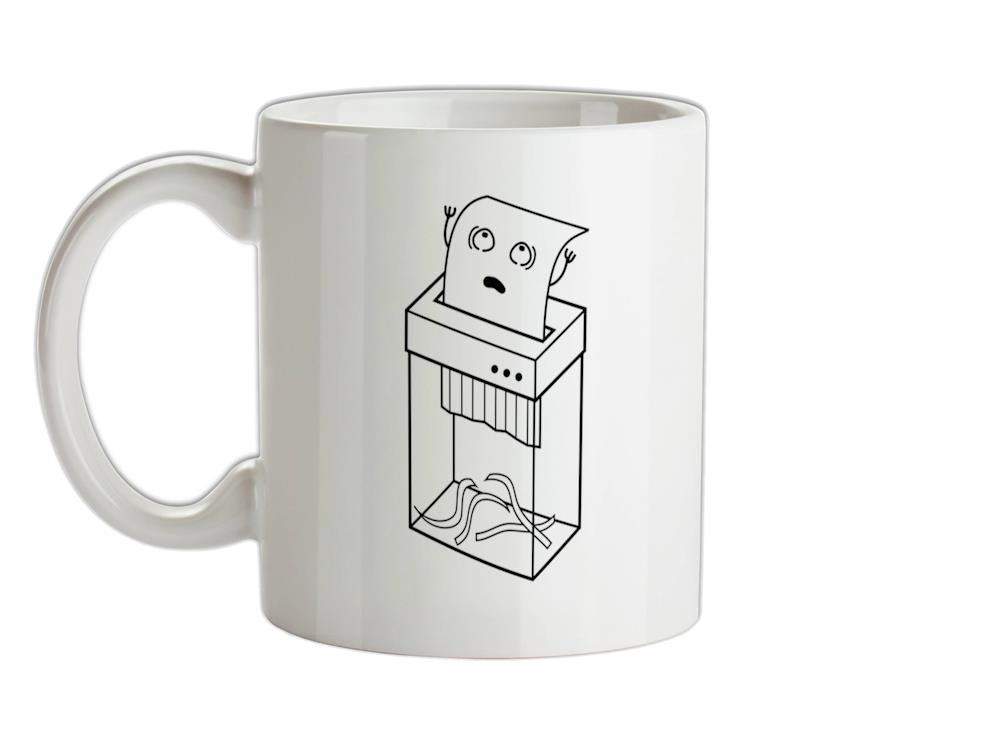 Paper Shredder Ceramic Mug