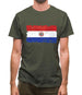 Paraguay Grunge Style Flag Mens T-Shirt