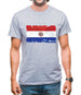 Paraguay Grunge Style Flag Mens T-Shirt