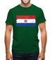 Paraguay Grunge Style Flag Mens T-Shirt