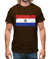 Paraguay Grunge Style Flag Mens T-Shirt