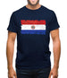 Paraguay Grunge Style Flag Mens T-Shirt