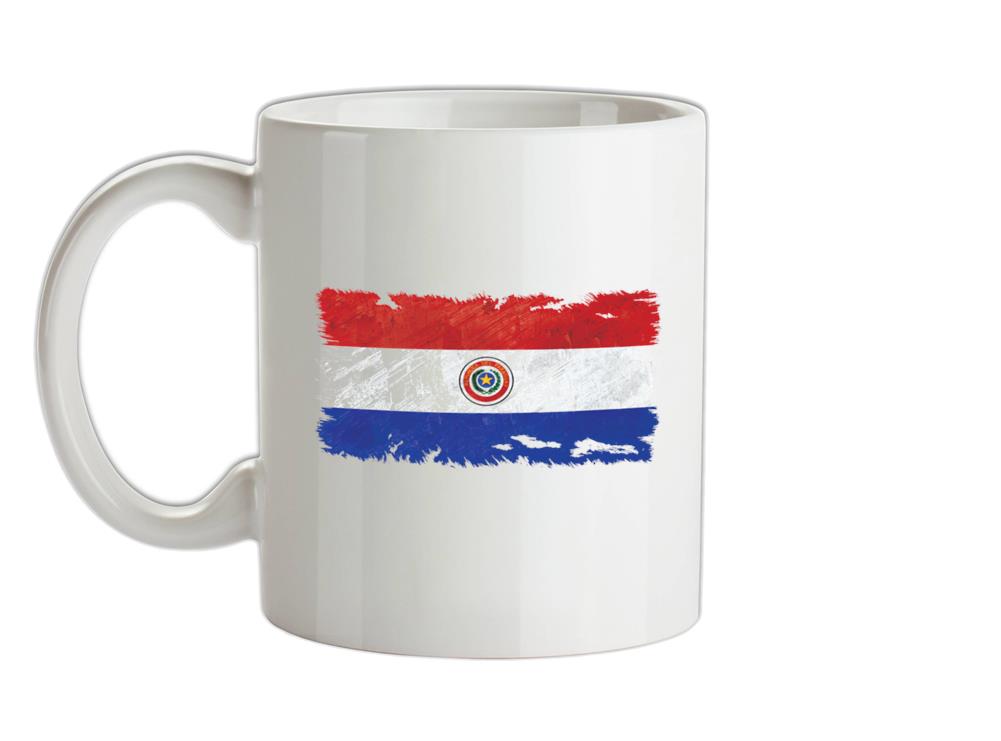 Paraguay Grunge Style Flag Ceramic Mug