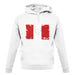 Peru Grunge Style Flag unisex hoodie