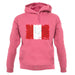 Peru Grunge Style Flag unisex hoodie