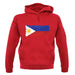 Philippines Grunge Style Flag unisex hoodie