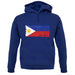 Philippines Grunge Style Flag unisex hoodie