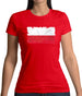 Poland Grunge Style Flag Womens T-Shirt