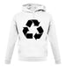 Recycling Symbol unisex hoodie