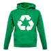 Recycling Symbol unisex hoodie