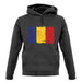 Romania Grunge Style Flag unisex hoodie