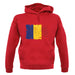 Romania Grunge Style Flag unisex hoodie