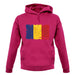 Romania Grunge Style Flag unisex hoodie