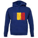 Romania Grunge Style Flag unisex hoodie