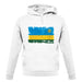 Rwanda Grunge Style Flag unisex hoodie