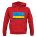 Rwanda Grunge Style Flag unisex hoodie