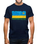 Rwanda Grunge Style Flag Mens T-Shirt