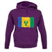 Saint Vincent And The Grenadines Grunge Style Flag unisex hoodie
