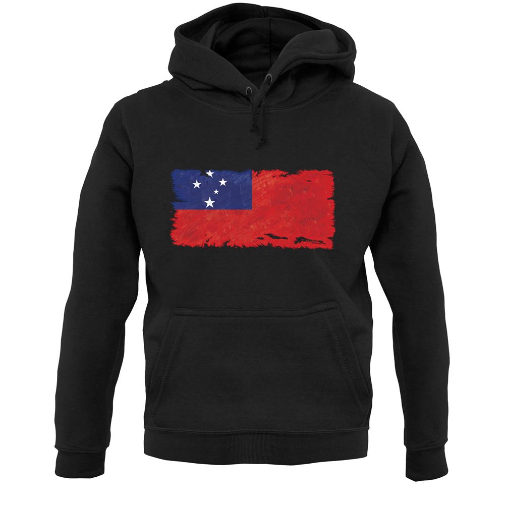 Samoa Grunge Style Flag Unisex Hoodie