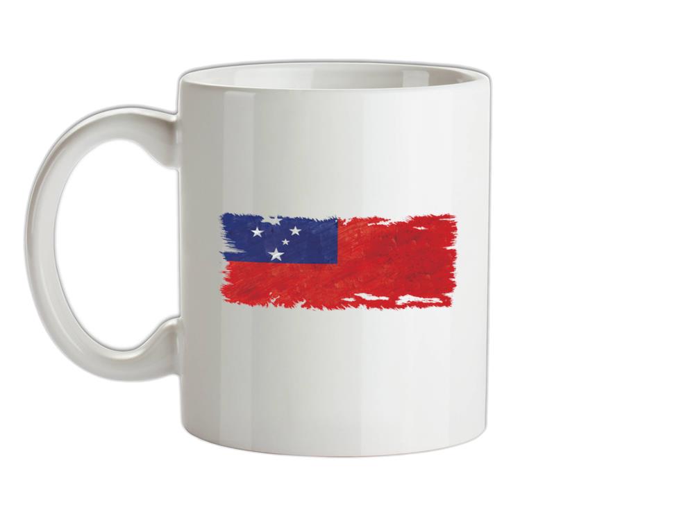 Samoa Grunge Style Flag Ceramic Mug