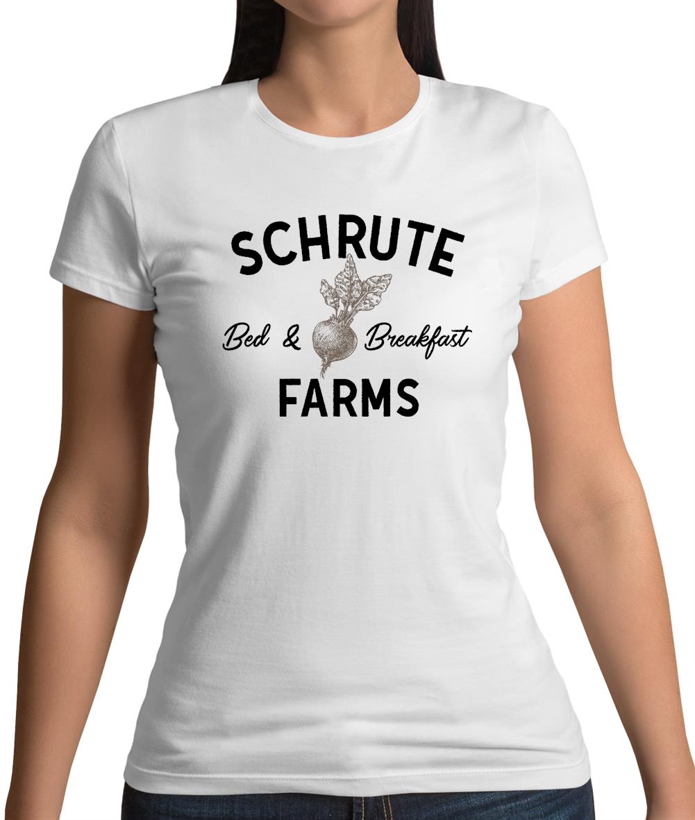 Schrute Farms, Bed and Breakfast Womens T-Shirt