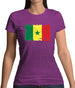 Senegal Grunge Style Flag Womens T-Shirt