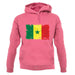 Senegal Grunge Style Flag unisex hoodie