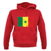 Senegal Grunge Style Flag unisex hoodie