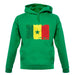 Senegal Grunge Style Flag unisex hoodie