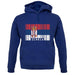 Serbia Barcode Style Flag unisex hoodie