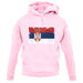 Serbia Grunge Style Flag unisex hoodie