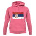 Serbia Grunge Style Flag unisex hoodie