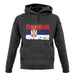 Serbia Grunge Style Flag unisex hoodie