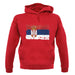 Serbia Grunge Style Flag unisex hoodie