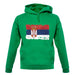 Serbia Grunge Style Flag unisex hoodie