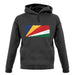 Seychelles Grunge Style Flag unisex hoodie