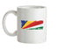Seychelles Grunge Style Flag Ceramic Mug