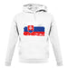 Slovakia Grunge Style Flag unisex hoodie