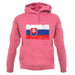 Slovakia Grunge Style Flag unisex hoodie