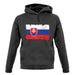 Slovakia Grunge Style Flag unisex hoodie