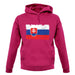 Slovakia Grunge Style Flag unisex hoodie