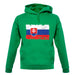 Slovakia Grunge Style Flag unisex hoodie