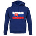 Slovakia Grunge Style Flag unisex hoodie