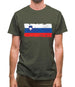 Slovenia Grunge Style Flag Mens T-Shirt