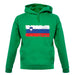 Slovenia Grunge Style Flag unisex hoodie