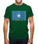Somalia Barcode Style Flag Mens T-Shirt